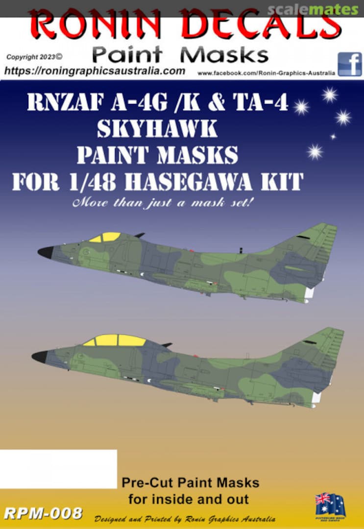 Boxart RNZAF A-4G/K &TA-4 Paint Masks RPM-008 Ronin Decals