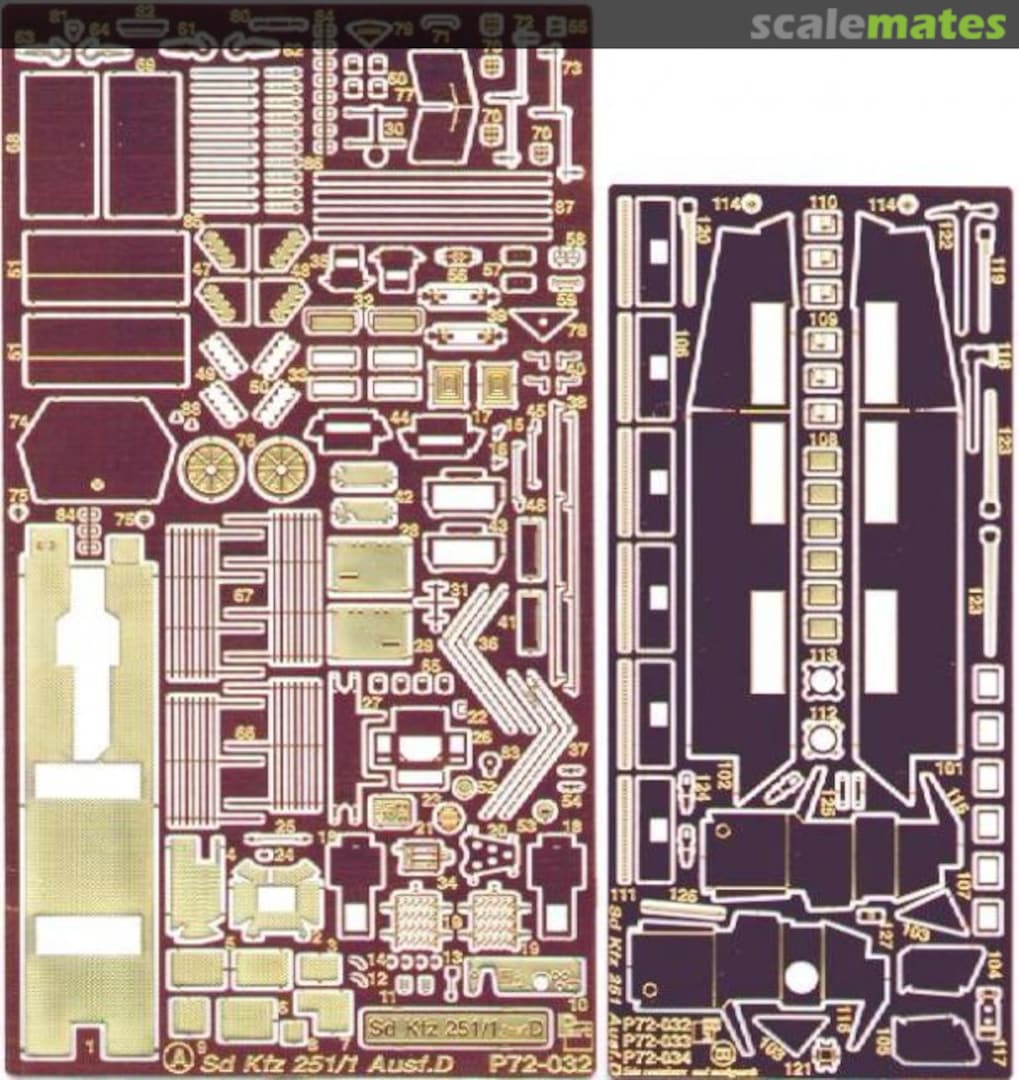 Boxart Sd.Kfz.251/1 Ausf.D P72-032 Part