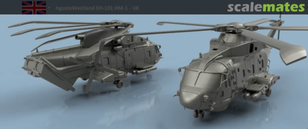 Boxart AgustaWestland EH-101 HM1 folded blades - 3D printed (2 helicopters) 3D700249PL L'Arsenal