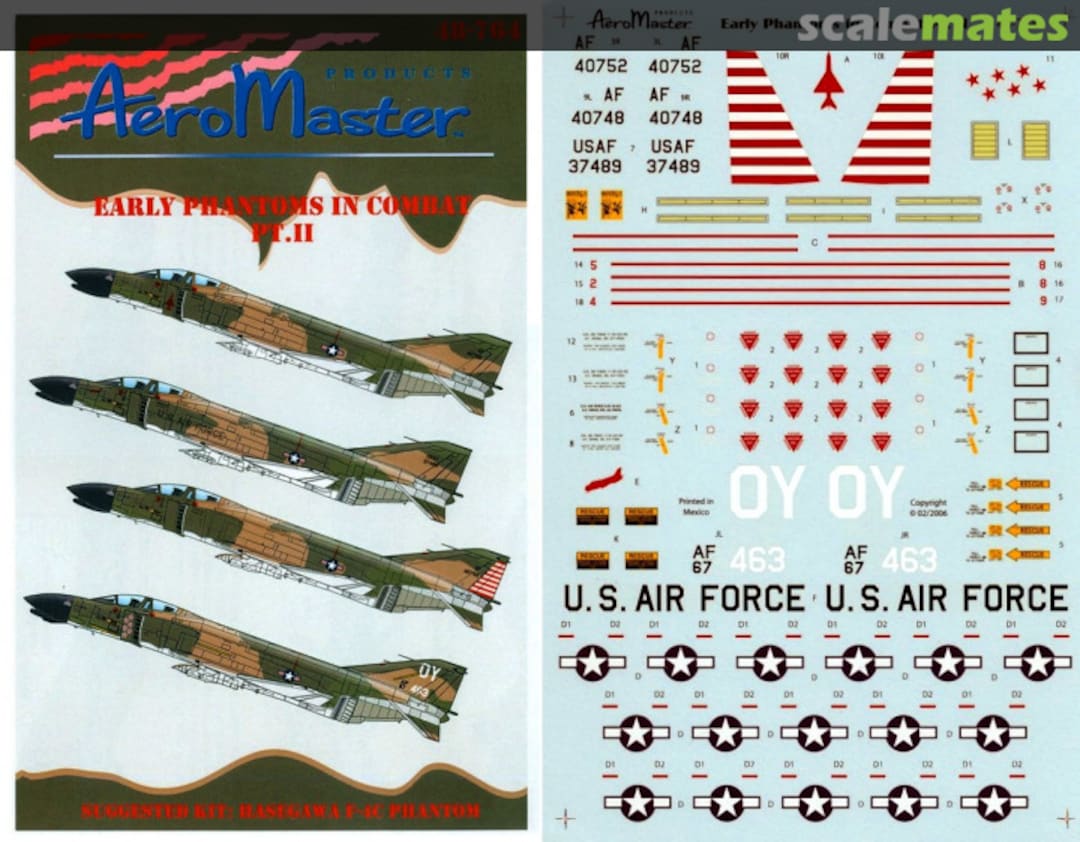 Boxart Early Phantoms in Combat Pt. II 48-764 AeroMaster