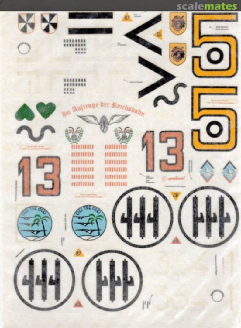 Boxart Bf 109 - various markings 18a Aerodecal