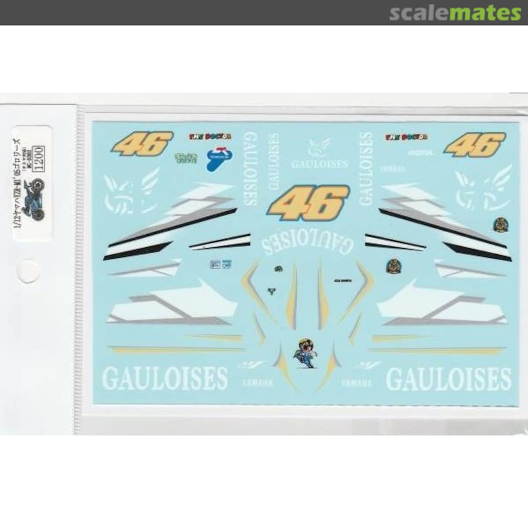 Boxart YAMAHA YZR-M1 '05 Rossi Gauloises Decal Set DC-362 Museum collection