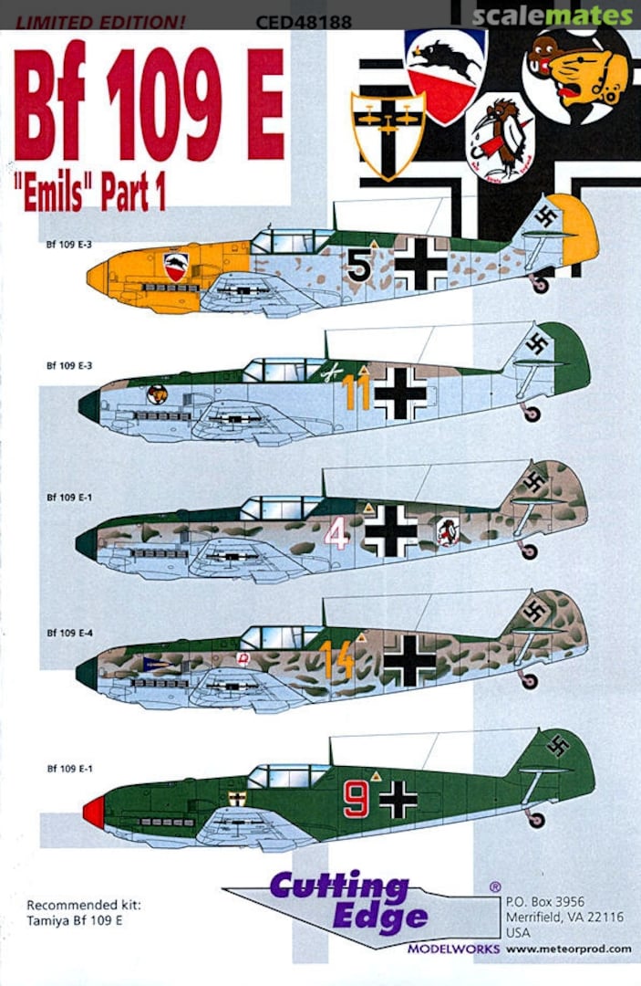 Boxart Bf 109E CED48188 Cutting Edge Modelworks