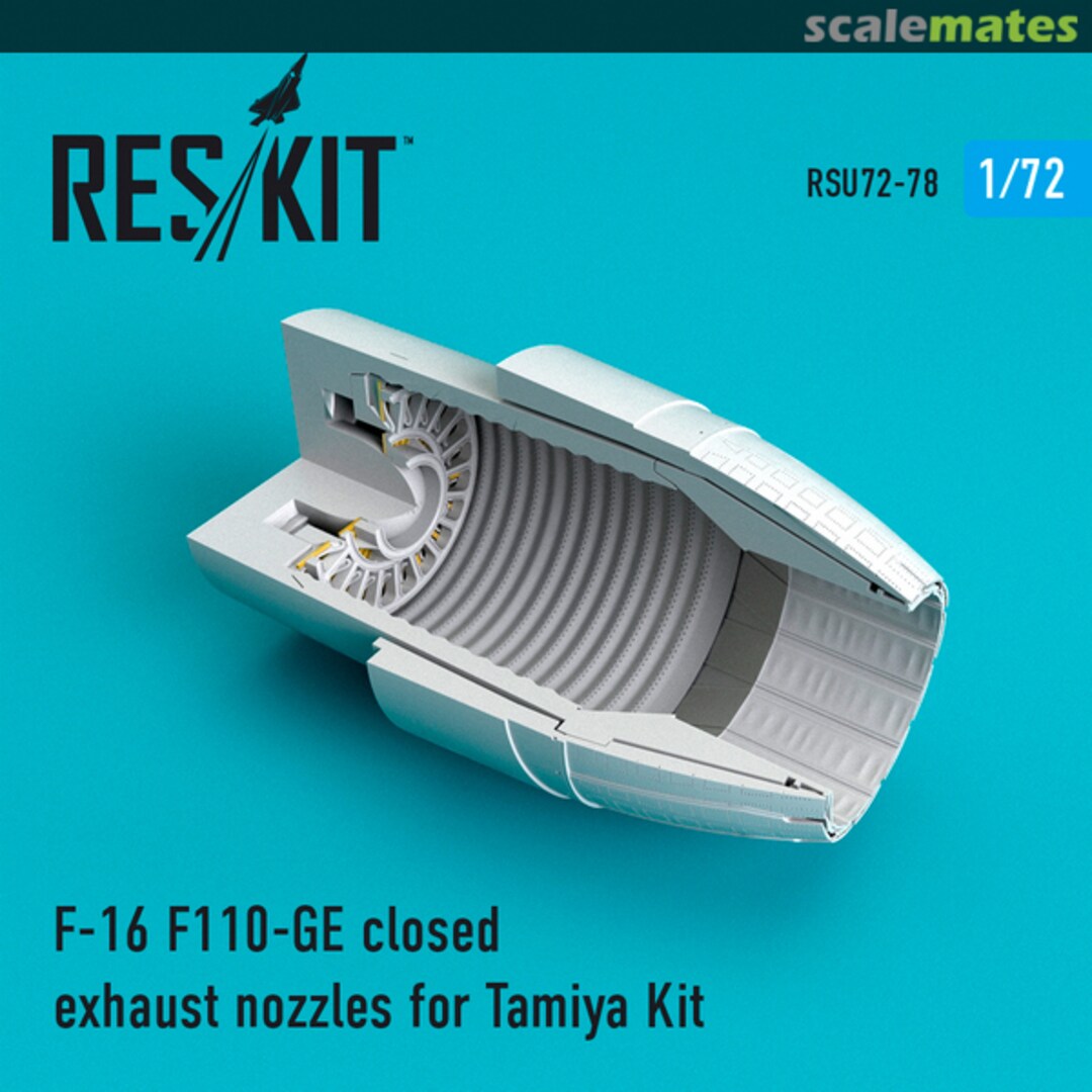 Boxart F-16 (F110-GE) closed exhaust nozzle RSU72-0078 ResKit