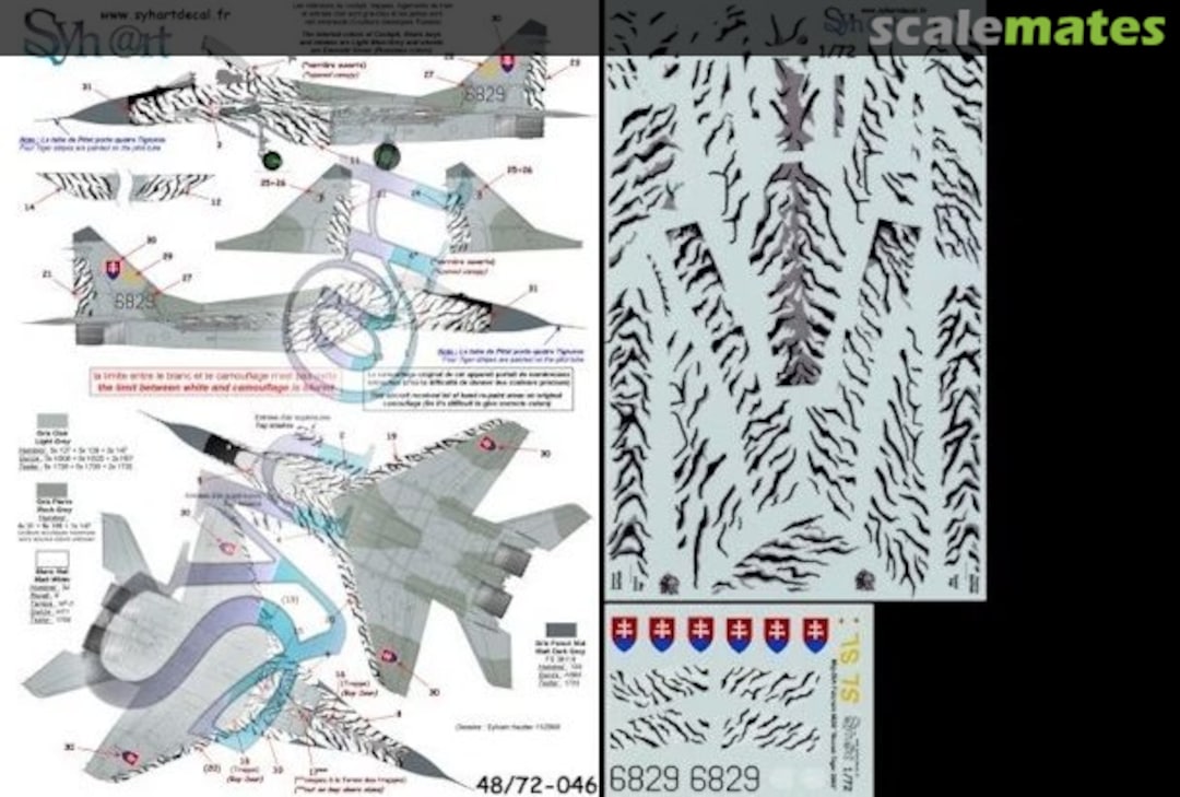 Boxart MiG-29 Fulcrum-A 6829 "Slovak Tiger 2002" 48-046 Syhart