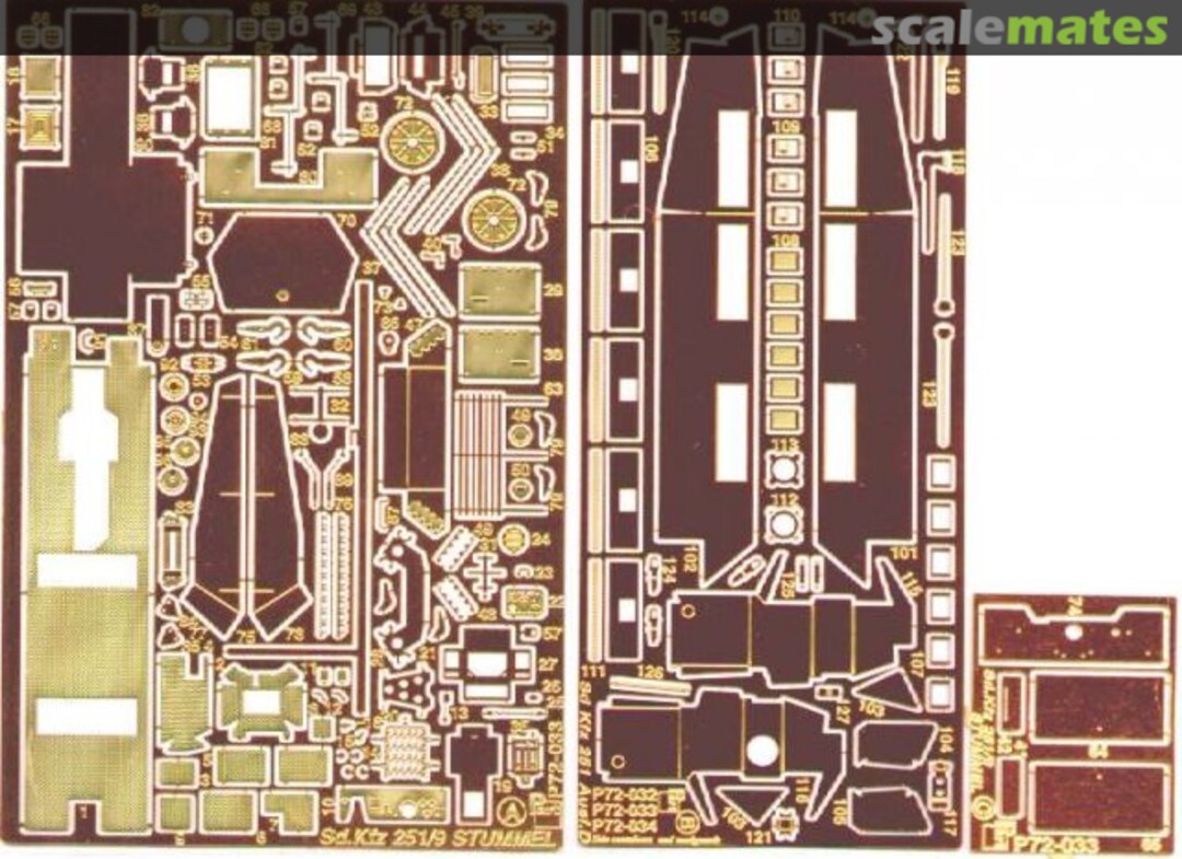 Boxart Sd.Kfz.251/9 Stummel P72-033 Part