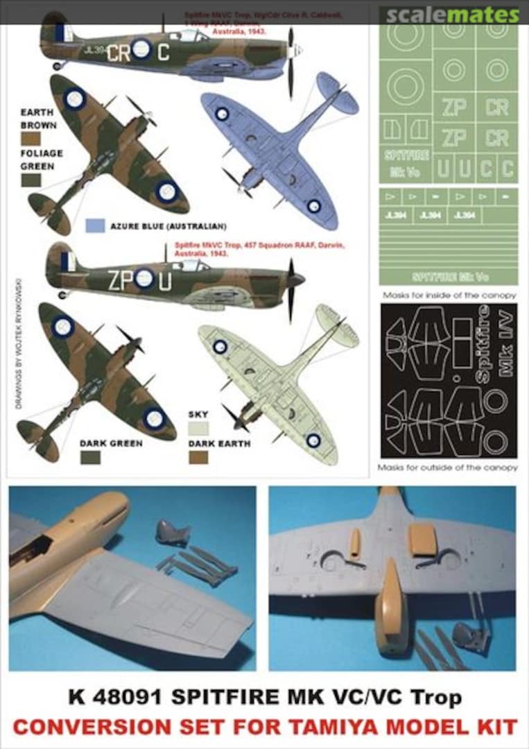 Boxart Spitfire Mk.Vc K48091 Montex