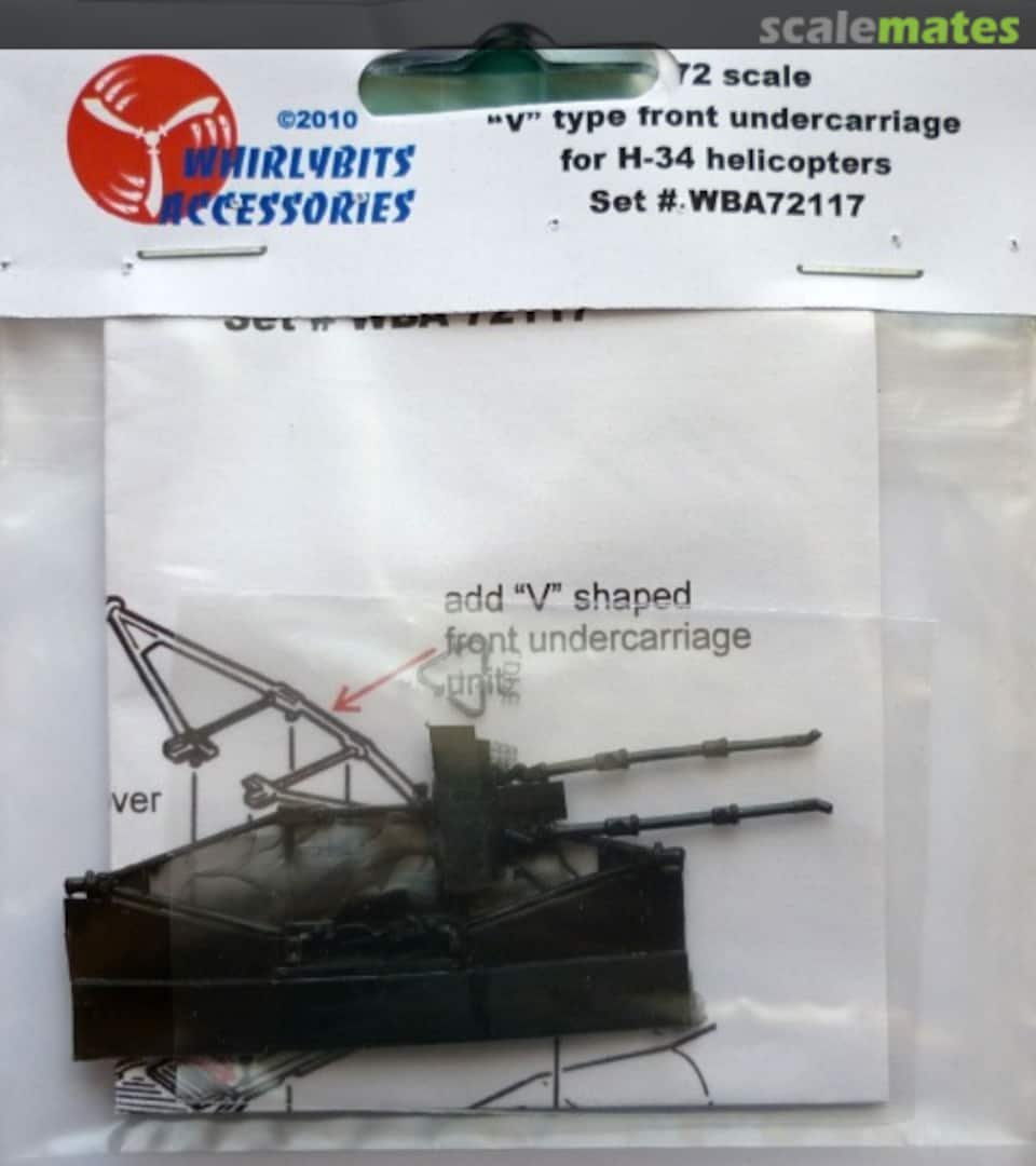 Boxart "V"-type front undercarriage for H-34 helicopters WBA72117 Whirlybits