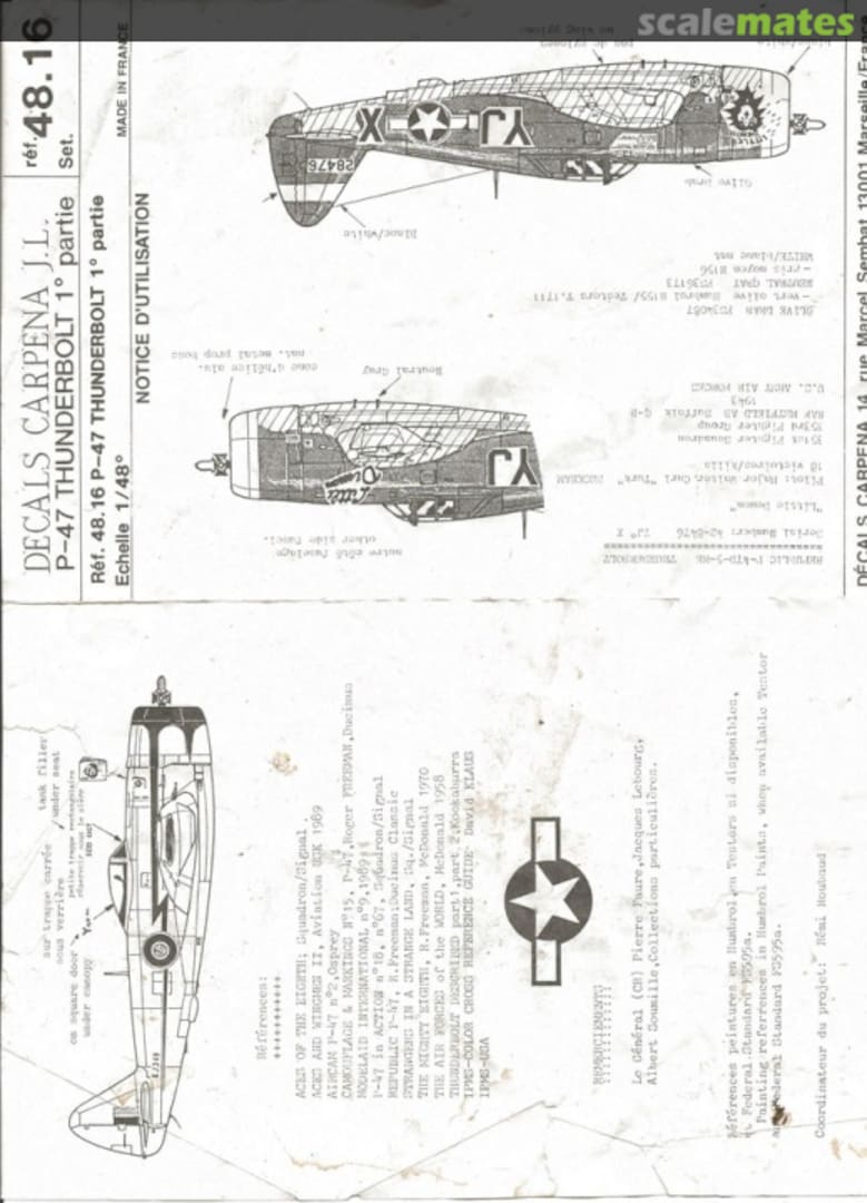 Boxart P-47 Thunderbolt Part 1 48-16 Carpena