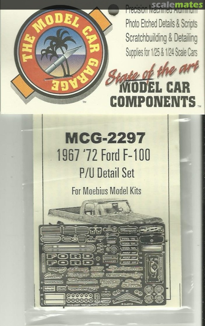 Boxart 1967 '72 Ford F-100 P/U Detail Set MCG-2297 The Model Car Garage