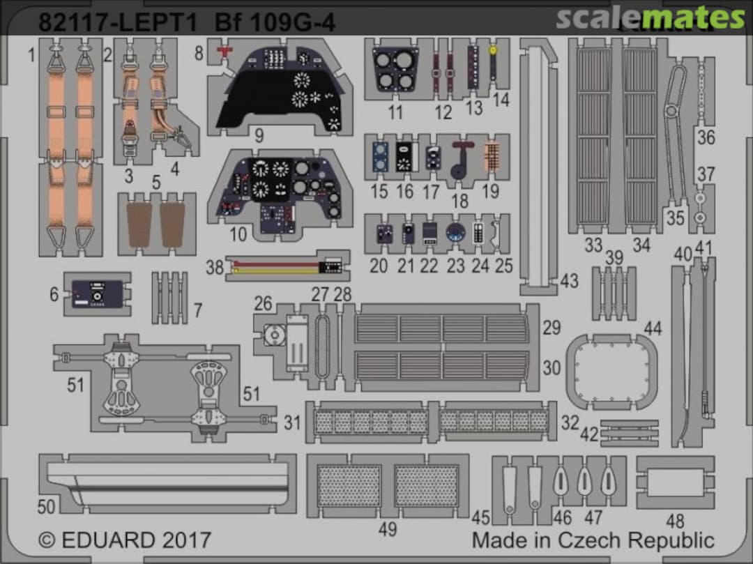 Boxart Bf 109G-4 PE-set 82117-LEPT Eduard