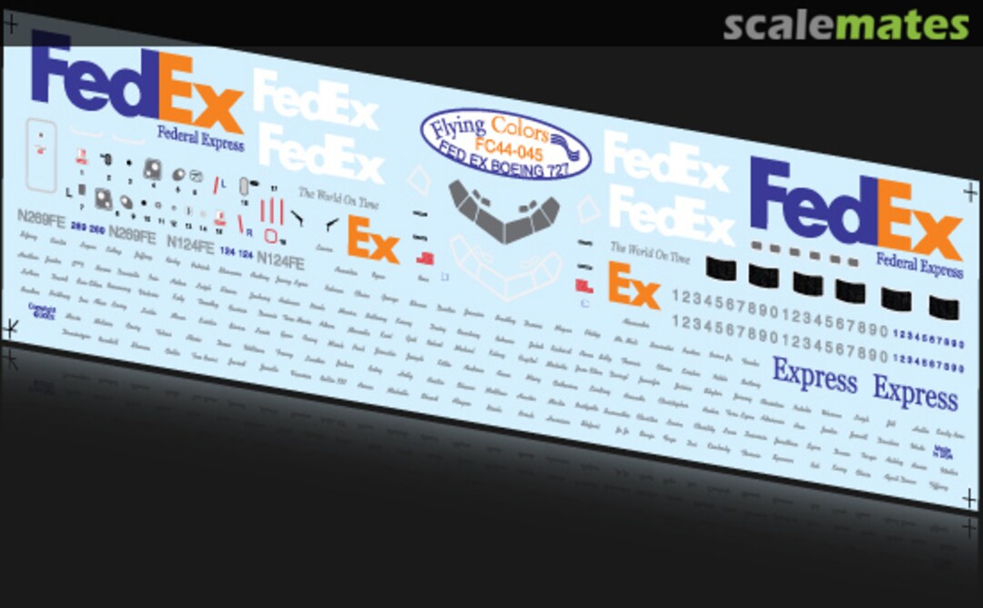 Boxart Boeing 727-233(A)(F), 727-QC FC44-045 Flying Colors