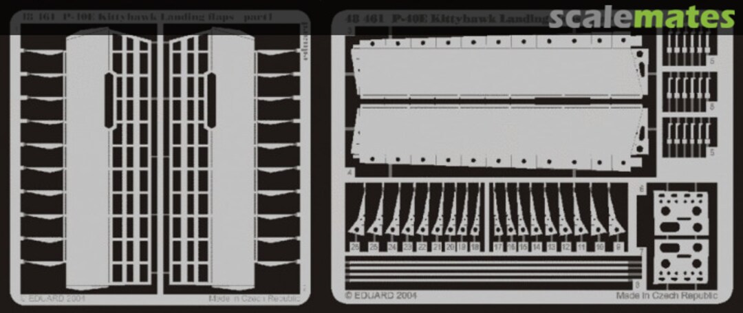 Boxart P-40E landing flaps 48461 Eduard