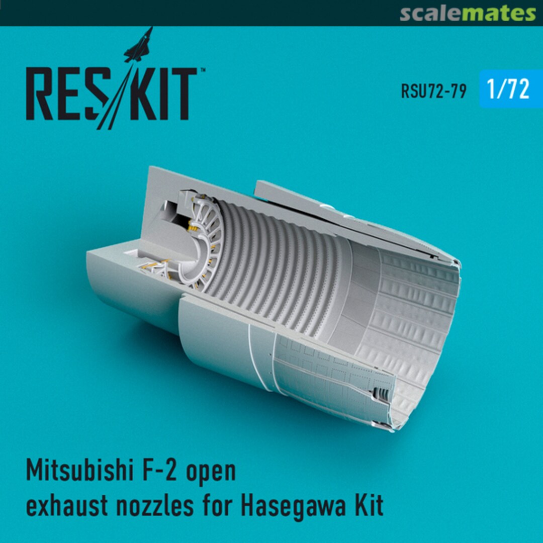 Boxart Mitsubishi F-2 open exhaust nozzle RSU72-0079 ResKit