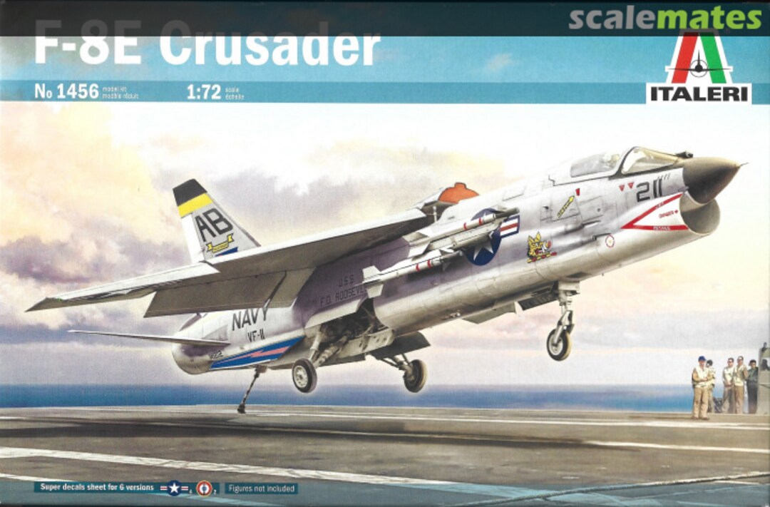 Boxart F-8E Crusader 1456 Italeri