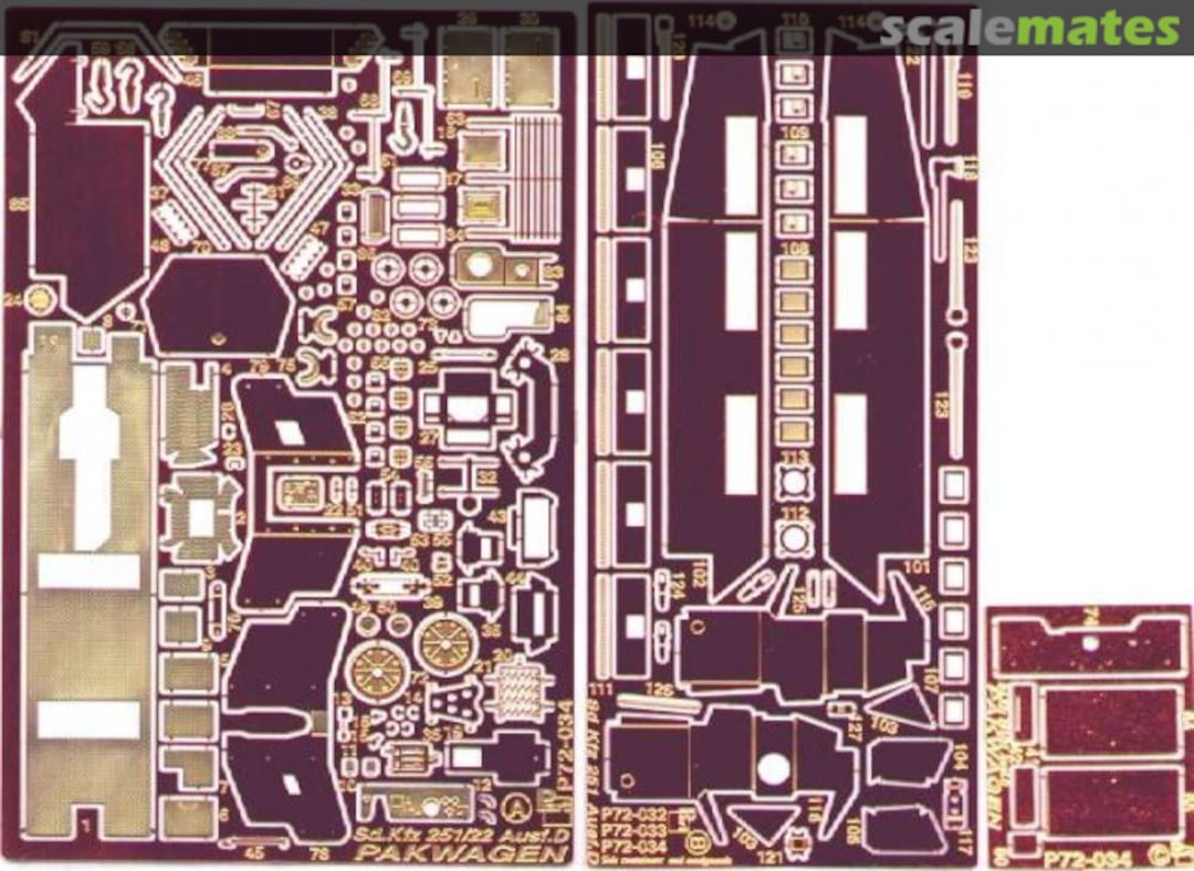 Boxart Sd.Kfz.251/22 Pakwagen P72-034 Part