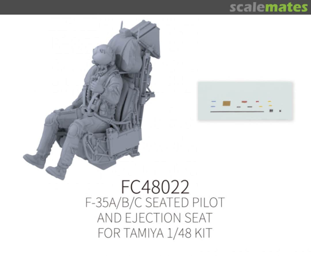 Boxart F-35A/B/C Seated Pilot and Ejection Seat #2 FC48022 Galaxy Model