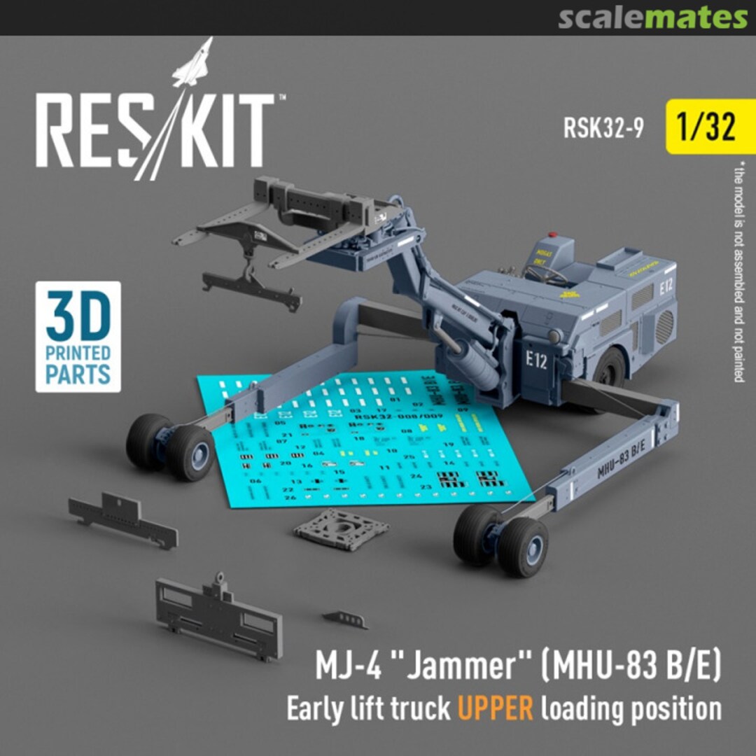 Boxart MJ-4 Jammer (MHU-83 B/E) Early lift truck UPPER loading position (3D Printed model kit) RSK32-0009 ResKit