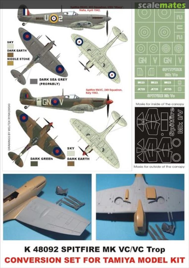 Boxart Spitfire Mk.VC / VC Trop K48092 Montex