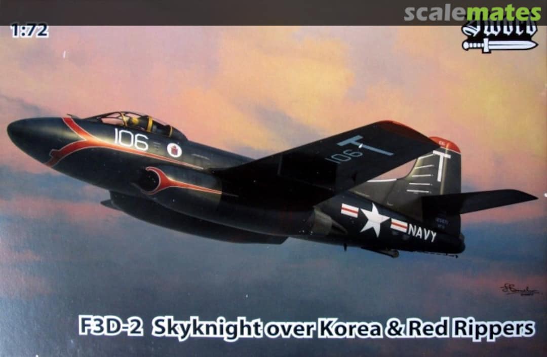 Boxart F3D-2 Skyknight over Korea & Red Rippers SW72094 Sword