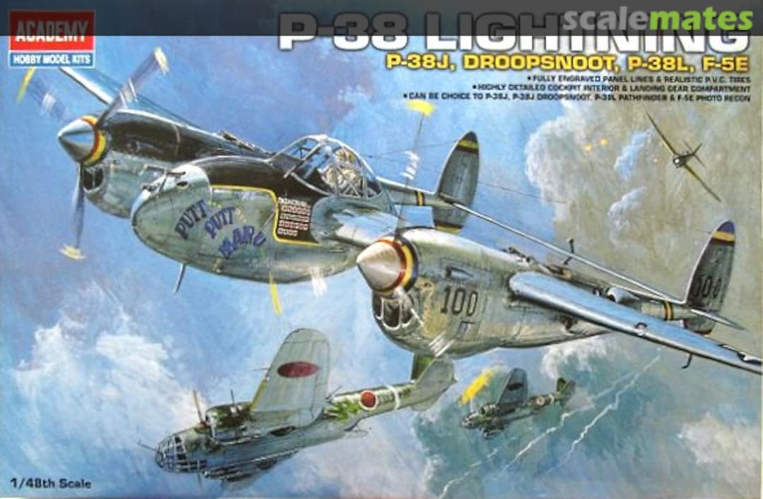 Boxart Lockheed P-38 Lightning 2215 Academy