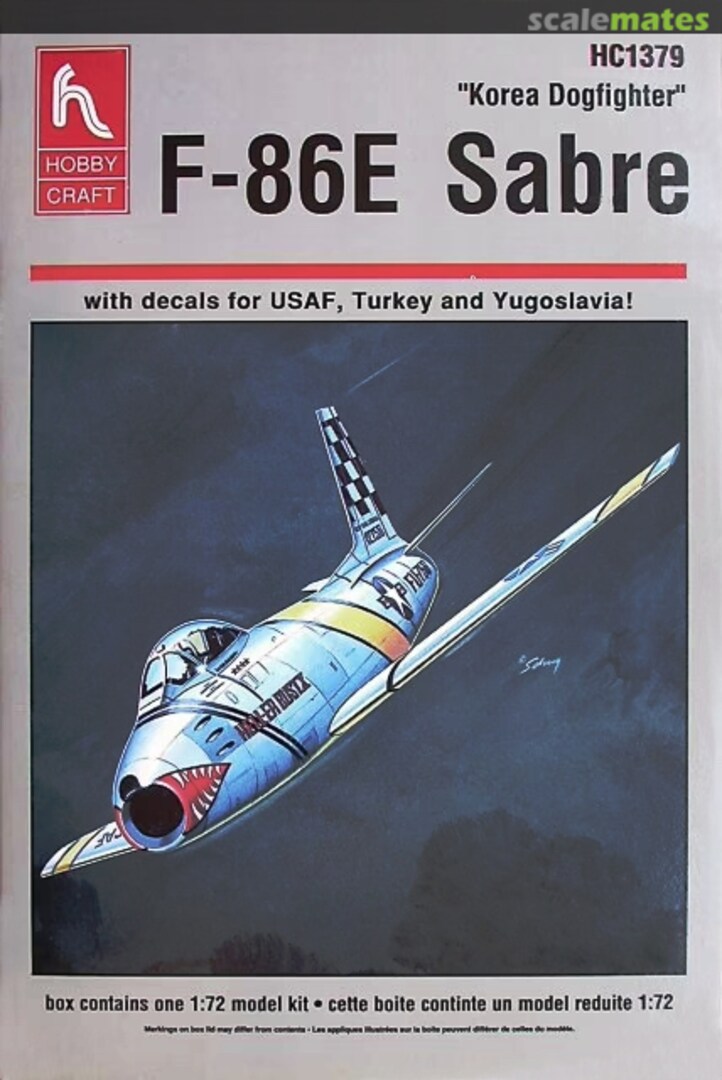 Boxart "Korea Dogfighter" F-86E Sabre HC1379 Hobbycraft