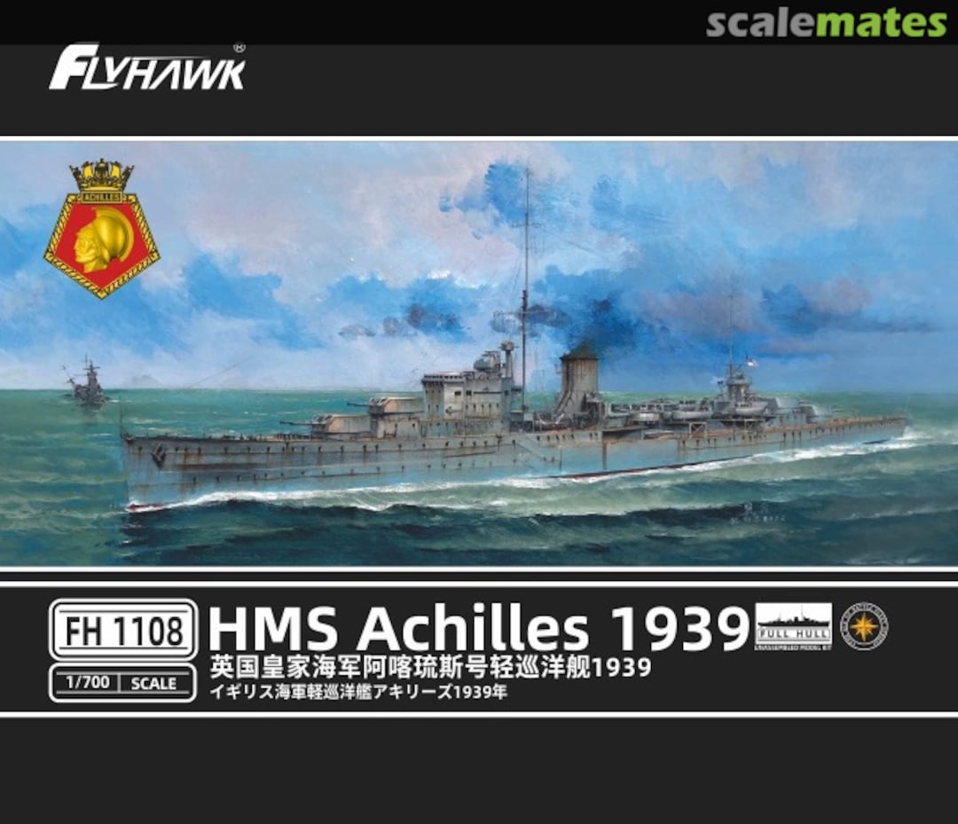 Boxart HMS Achilles 1939 FH1108 FlyHawk Model