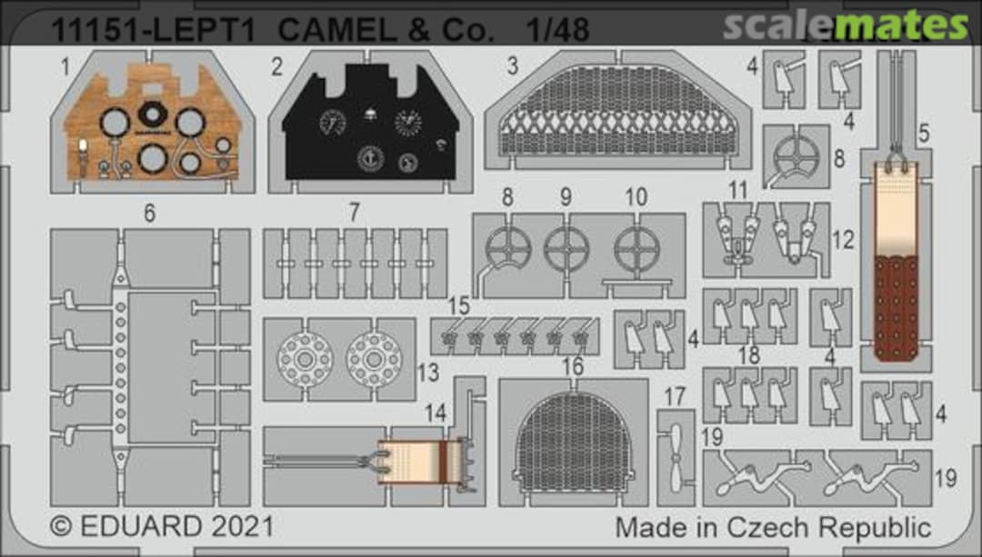 Boxart Camel & Co. (Camel F-1) PE-set 11151-LEPT Eduard