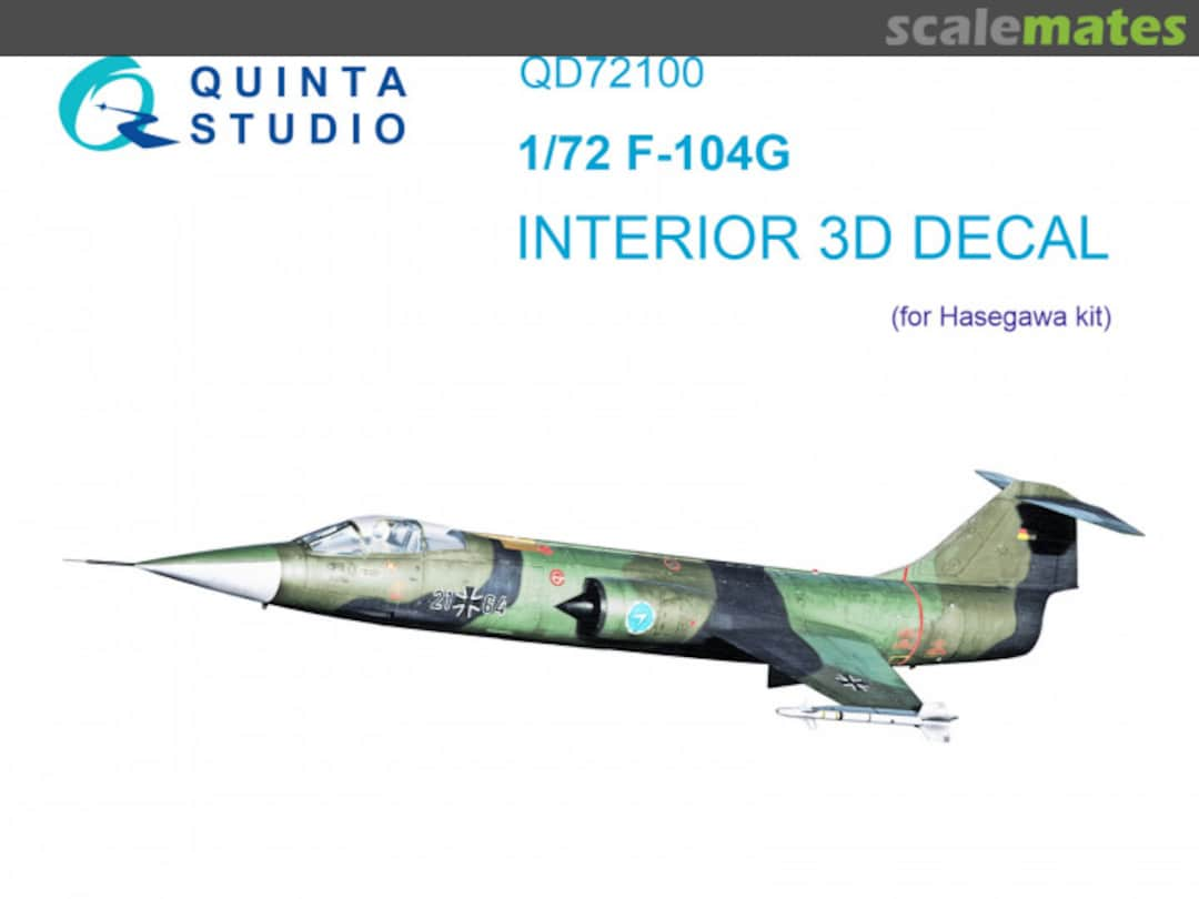 Boxart F-104G interior 3D decals QD72100 Quinta Studio