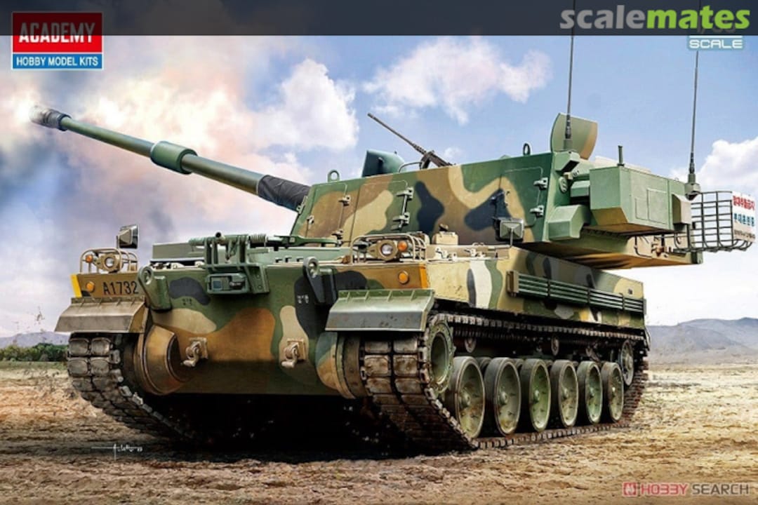 Boxart ROK Army K9A1 155mm Self-Propelled Howitzer 13561 Academy