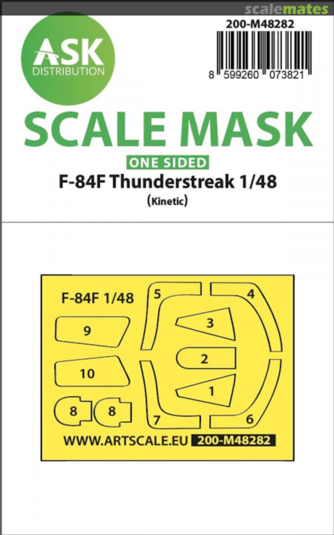 Boxart F-84F Thunderstreak masks 200-M48282 ASK