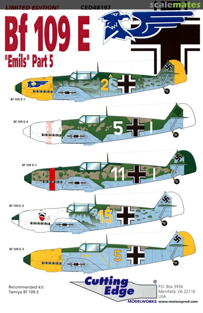 Boxart Bf 109E CED48197 Cutting Edge Modelworks