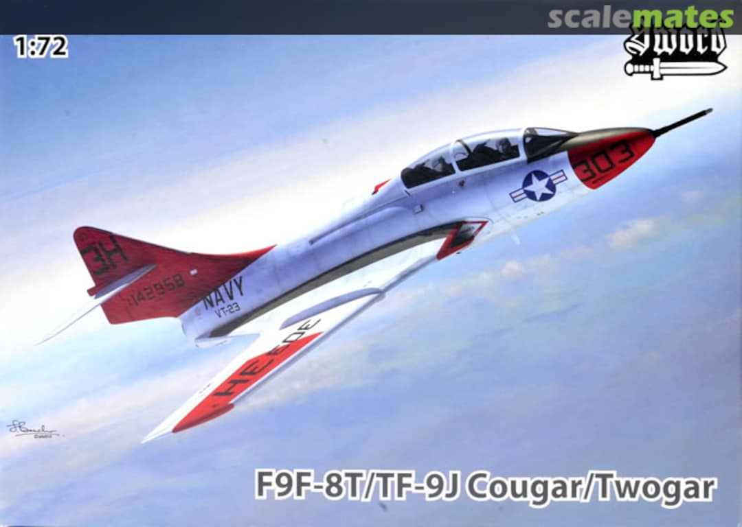 Boxart F9F-8T/TF-9J Cougar/Twogar SW72093 Sword