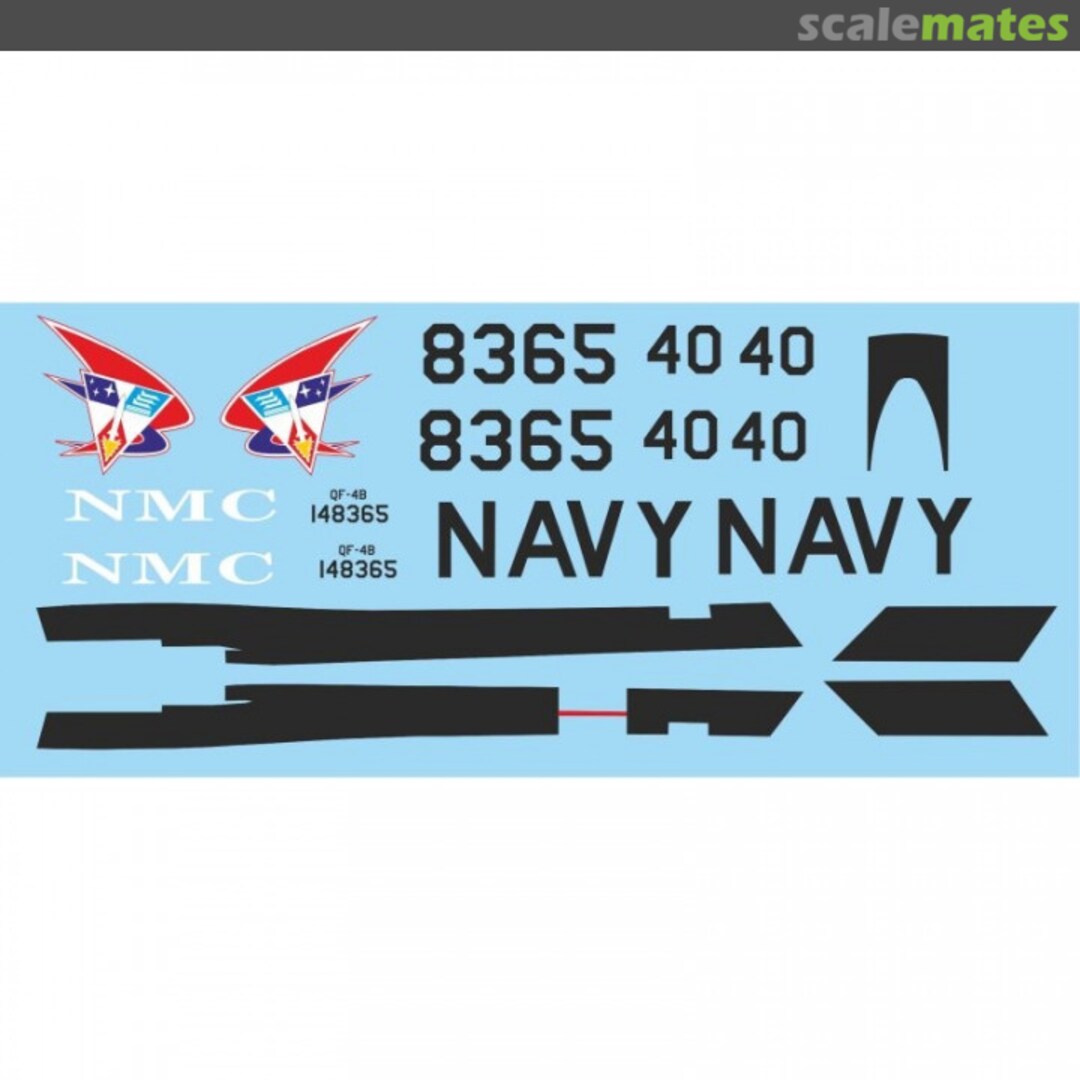 Contents QF-4B Navy Drone Phantoms - Decal 32OD004 PROcal Decals