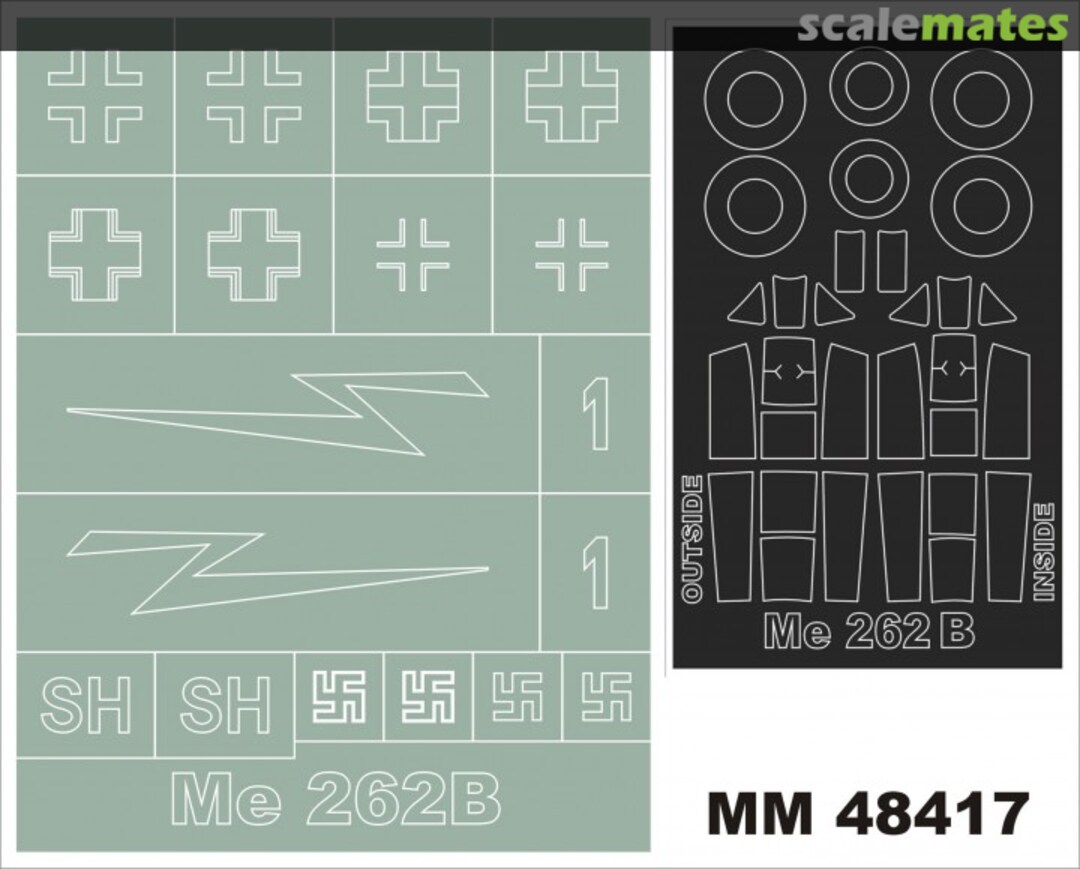 Boxart Me-262B-1a MM48417 Montex