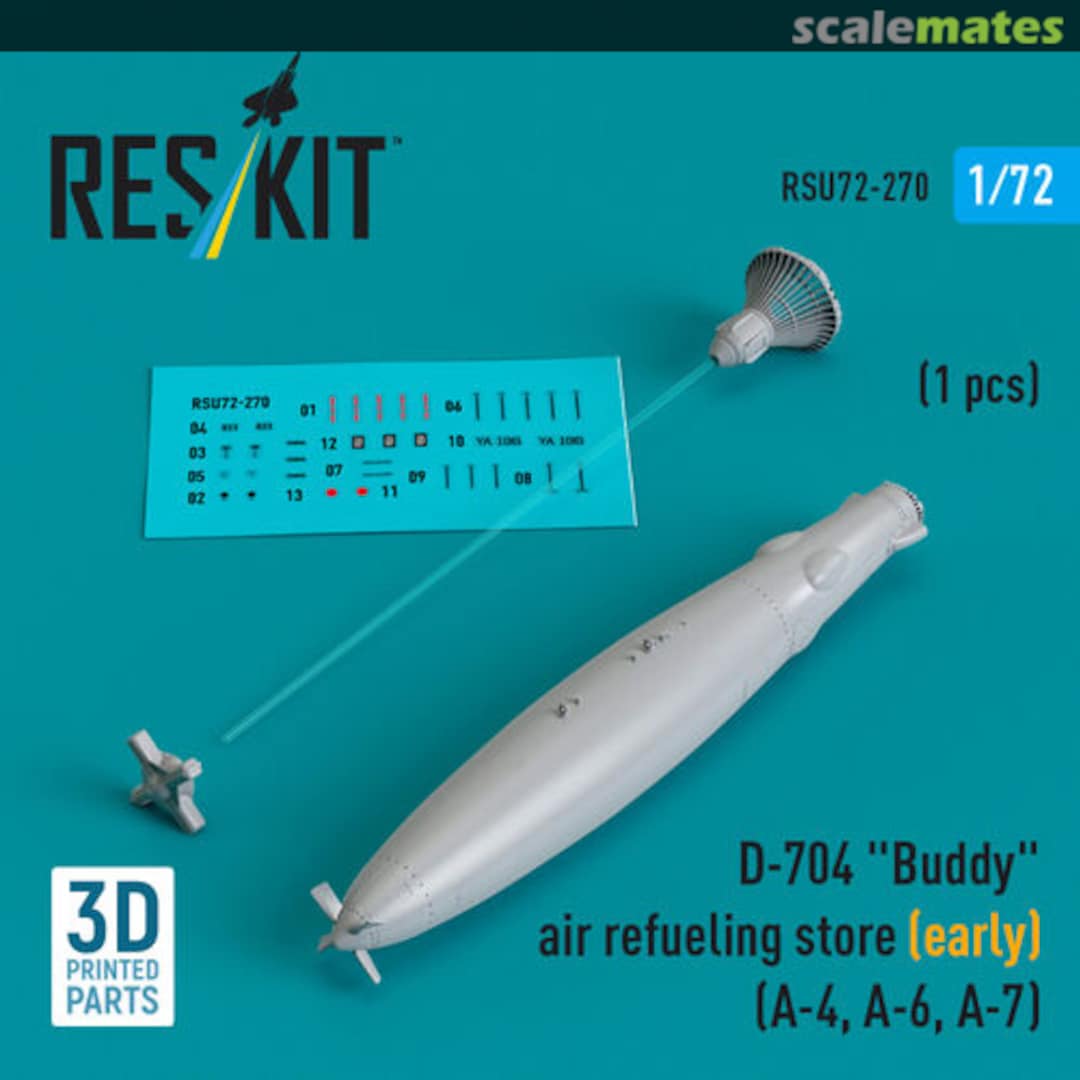 Boxart D-704 Buddy air refueling store (early) (1 pcs) RSU72-0270 ResKit