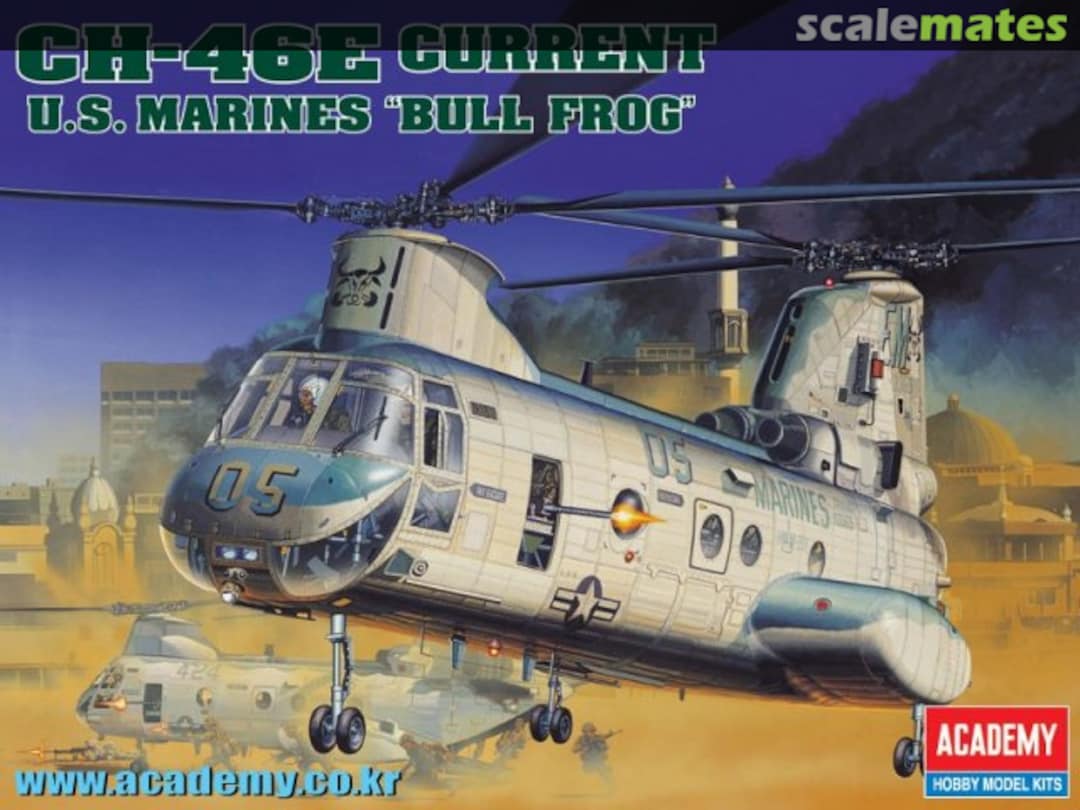 Boxart CH-46E Current U.S. Marines "Bull Frog" 12283 Academy