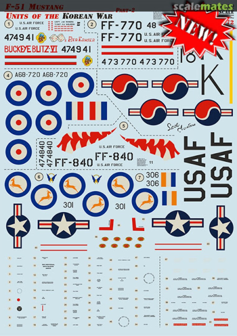 Boxart F-51 Mustang 72-300 Print Scale