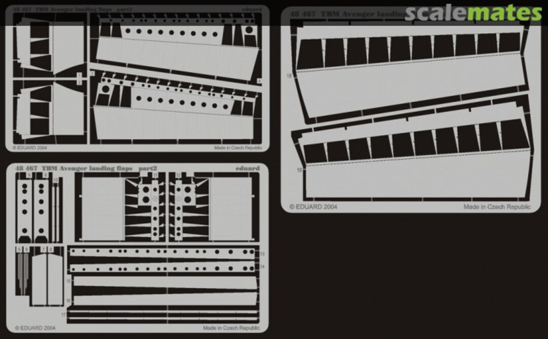 Boxart TBM landing flaps 48467 Eduard