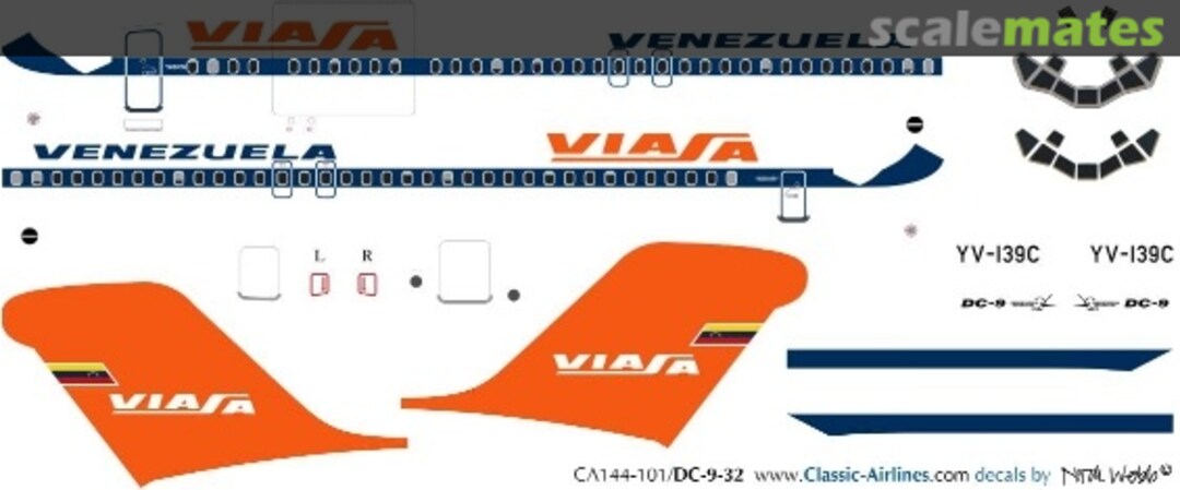 Boxart Viasa DC9-30 CA144-201 Classic Airlines