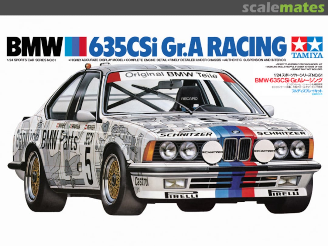 Boxart BMW 635 CSi Gr. A Racing 24061 Tamiya