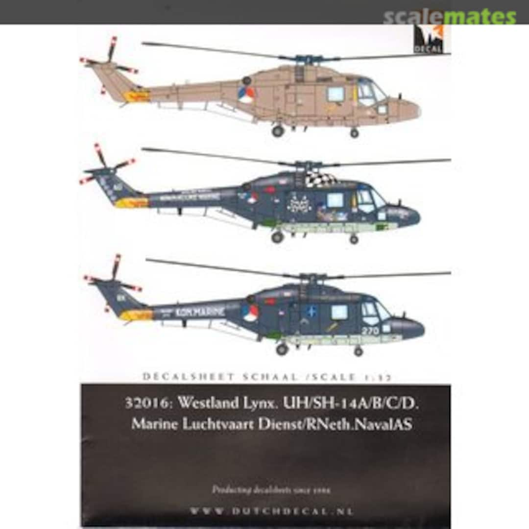 Boxart Westland Lynx 32016 Dutch Decal