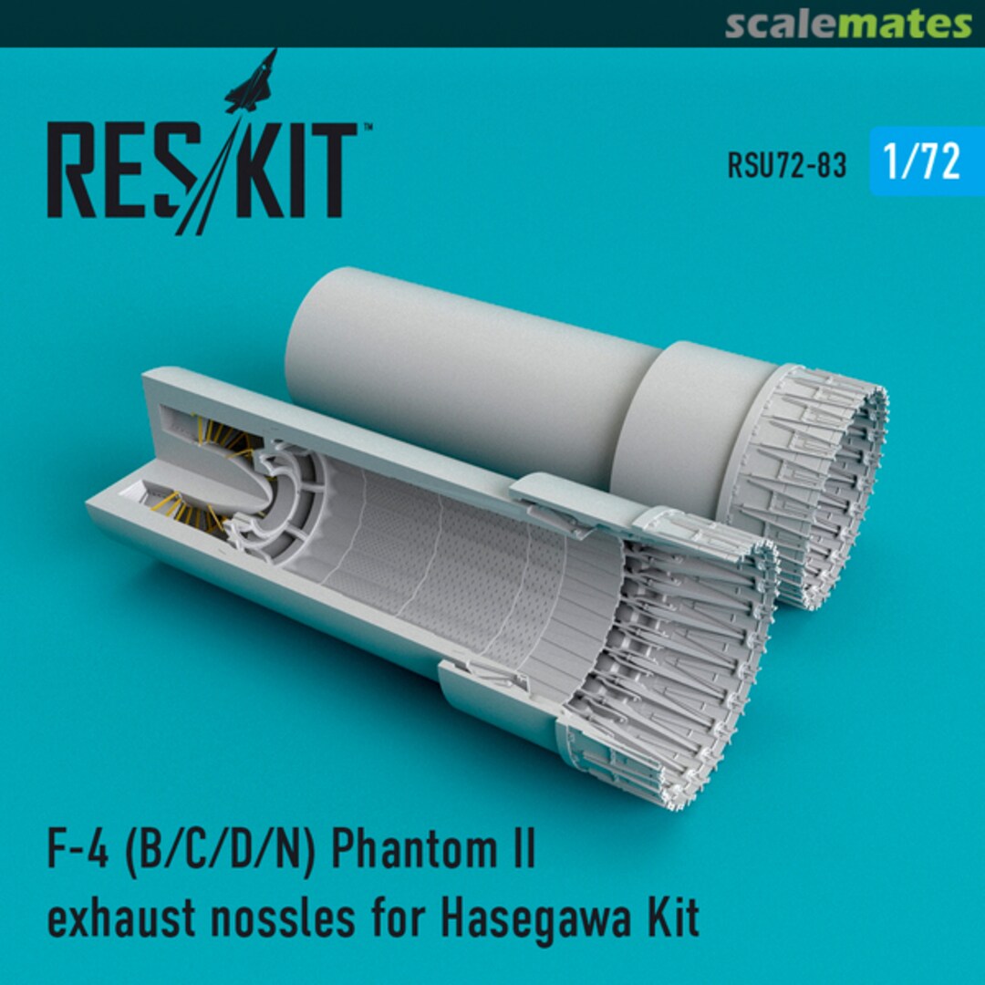 Boxart F-4 Phantom II (B/C/D/N) exhaust nozzles RSU72-0083 ResKit