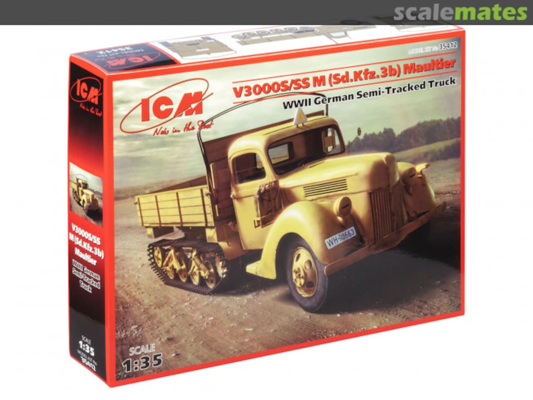 Boxart V3000S/SS M (Sd.Kfz.3b) Maultier 35412 ICM