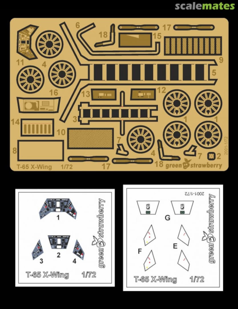 Boxart T-65 X-Wing - JUNIOR/BASIC 2001-1/72 Greenstrawberry