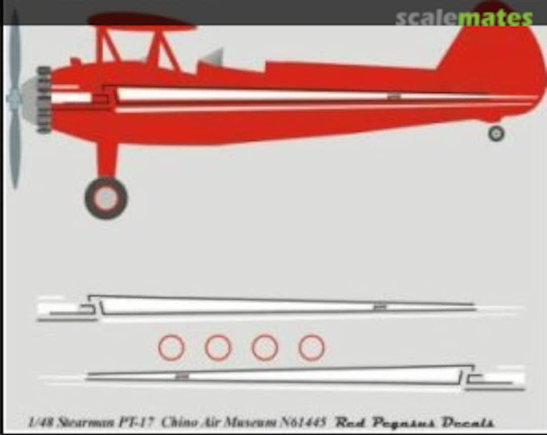 Boxart Chino Air Museum B17 Stearman N61445 RPD-Stearman-01-72 Draw Decal