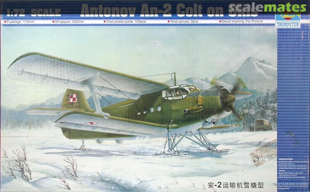 Boxart Antonov An-2 Colt on Skis 01607 Trumpeter