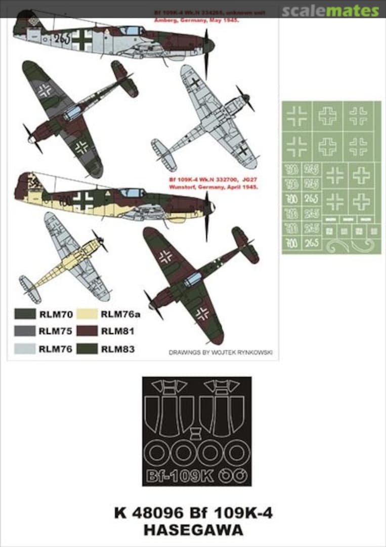 Boxart Bf 109K-4 K48096 Montex