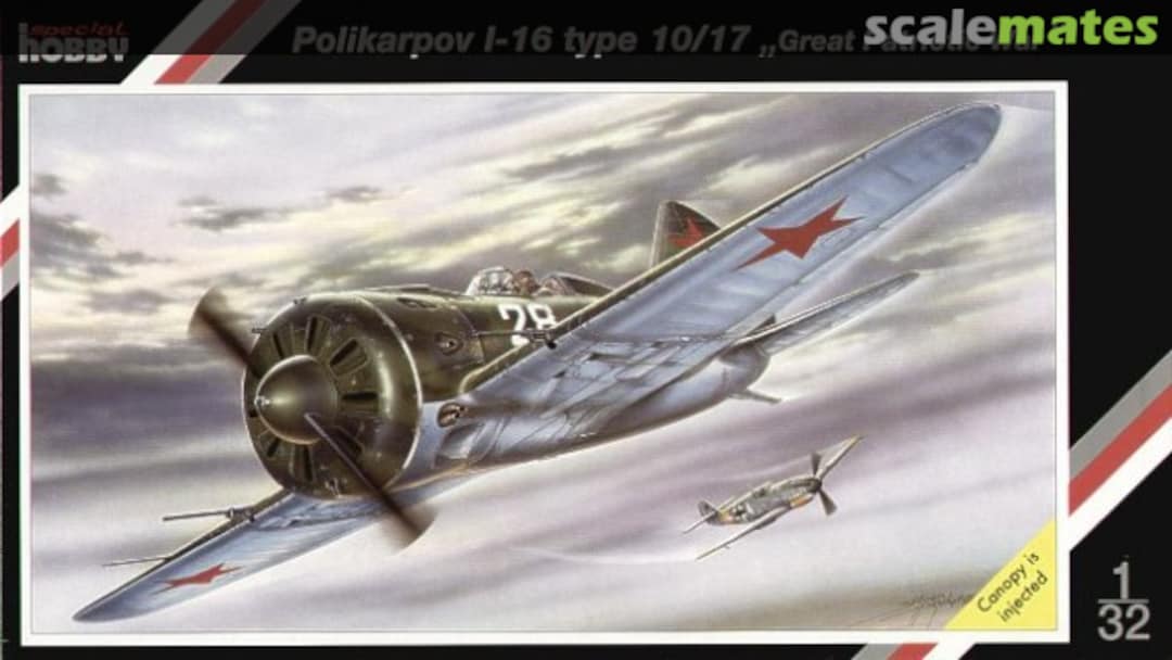 Boxart Polikarpov I-16 typ 10/17 SH32001 Special Hobby