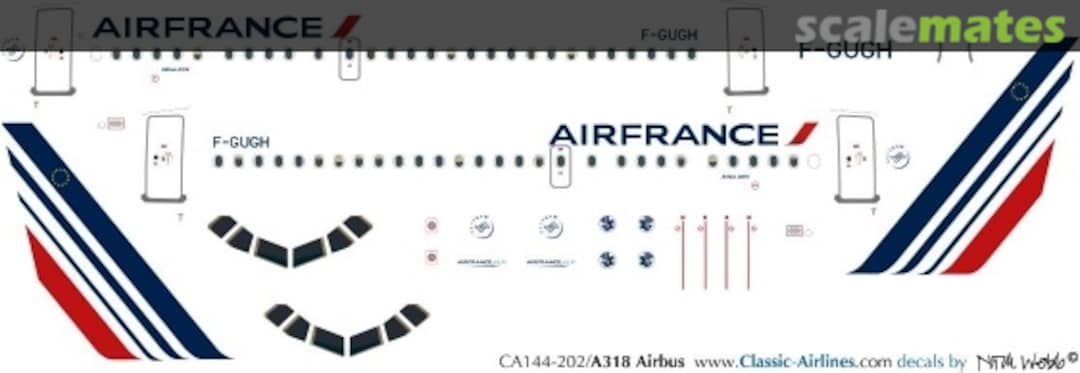 Boxart Air France (new) A318 CA144-202 Classic Airlines